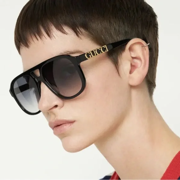【美品】GUCCI BillieEilish model GG1188S 002 Gucci GG1188S 002 Sunglasses - US